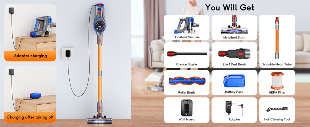BSNAW stick vacuum package