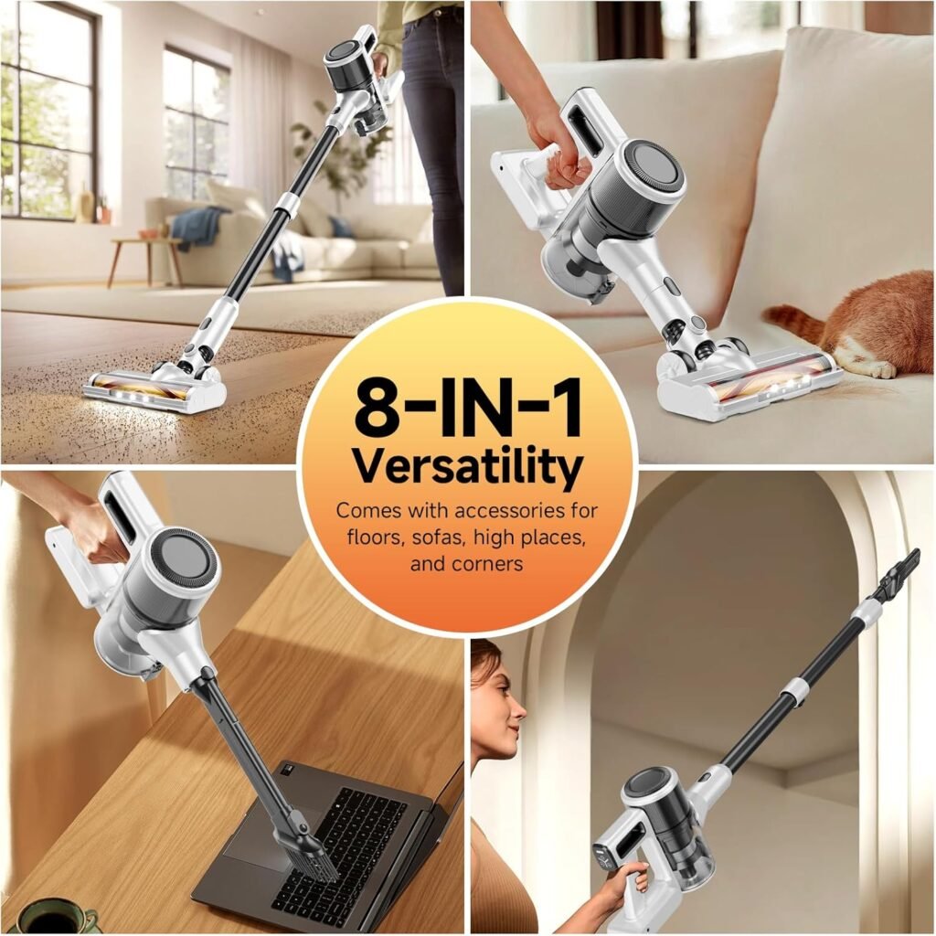 BSNAW Cordless Vacuum 8-in-1